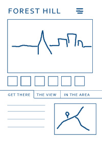 A basic wireframe of my planned mobile mode